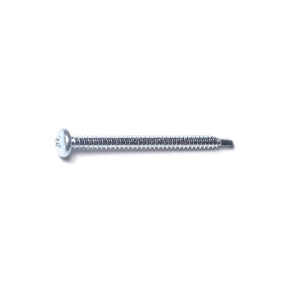 Midwest Fastener Self-Drilling Screw, #10 x 2-1/2 in, Zinc Plated Steel Pan Head Phillips Drive, 100 PK 50880 - main